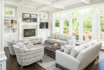 Great Room. Photo by Joshua Caldwell, Build by Meadowlark