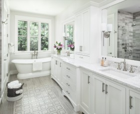 Master Bath. Photo by Joshua Caldwell, Build by Meadowlark